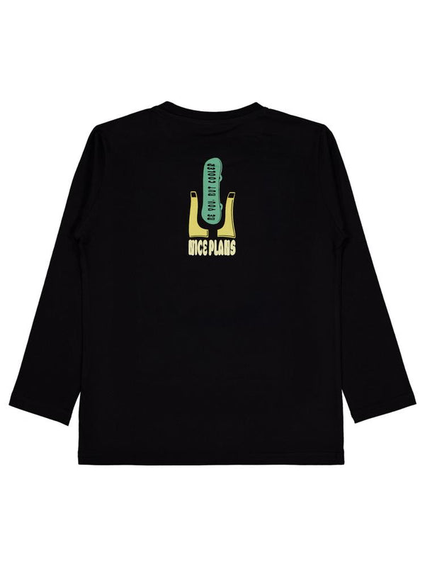 Civil Boys Be You But Cooler Baskılı 6-9 Yaş Sweatshirt - Siyah