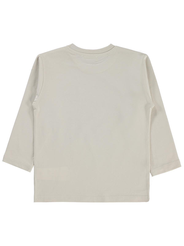 Civil Boys Lets Go Timsah Baskılı 2-5 Yaş Sweatshirt - Bej