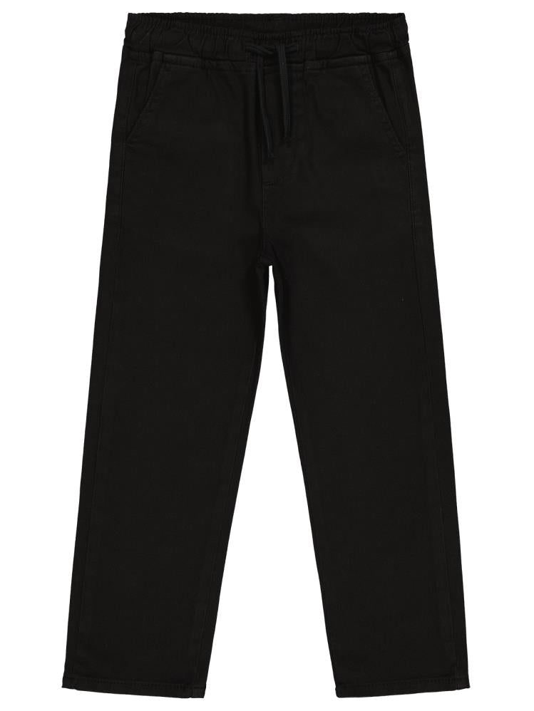 Civil Boys Beli Lastikli Chinno 6-9 Yaş Pantolon - Siyah