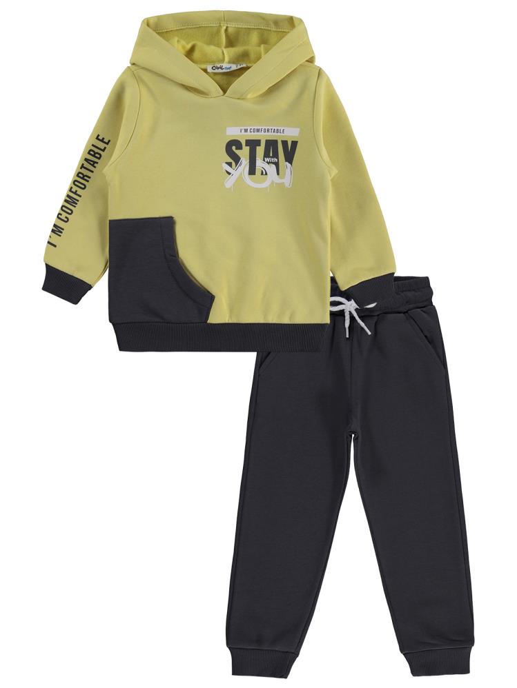 Civil Boys 2-5 Yaş Eşofman Takımı - Sarı