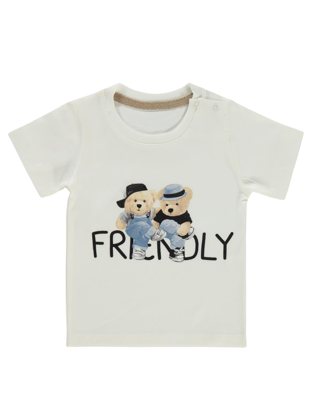 Concept Müslin Gömlekli Şortlu 3'lü 6-18 Ay Takım - Bej