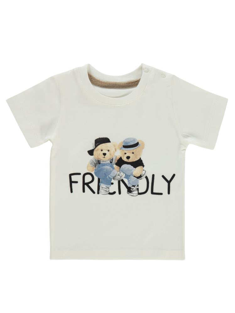 Concept Müslin Gömlekli Şortlu 3'lü 6-18 Ay Takım - Haki