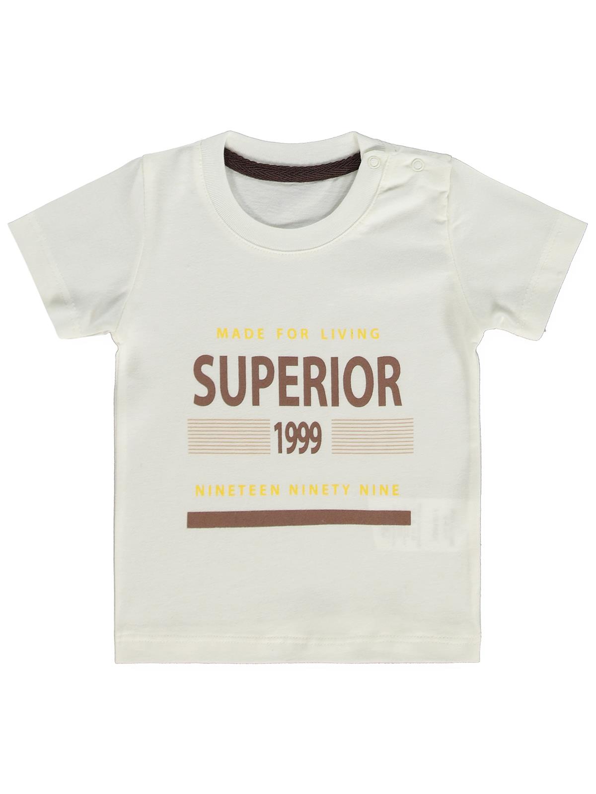 Concept Müslin Gömlekli Şortlu 3'lü 6-18 Ay Takım - Bej