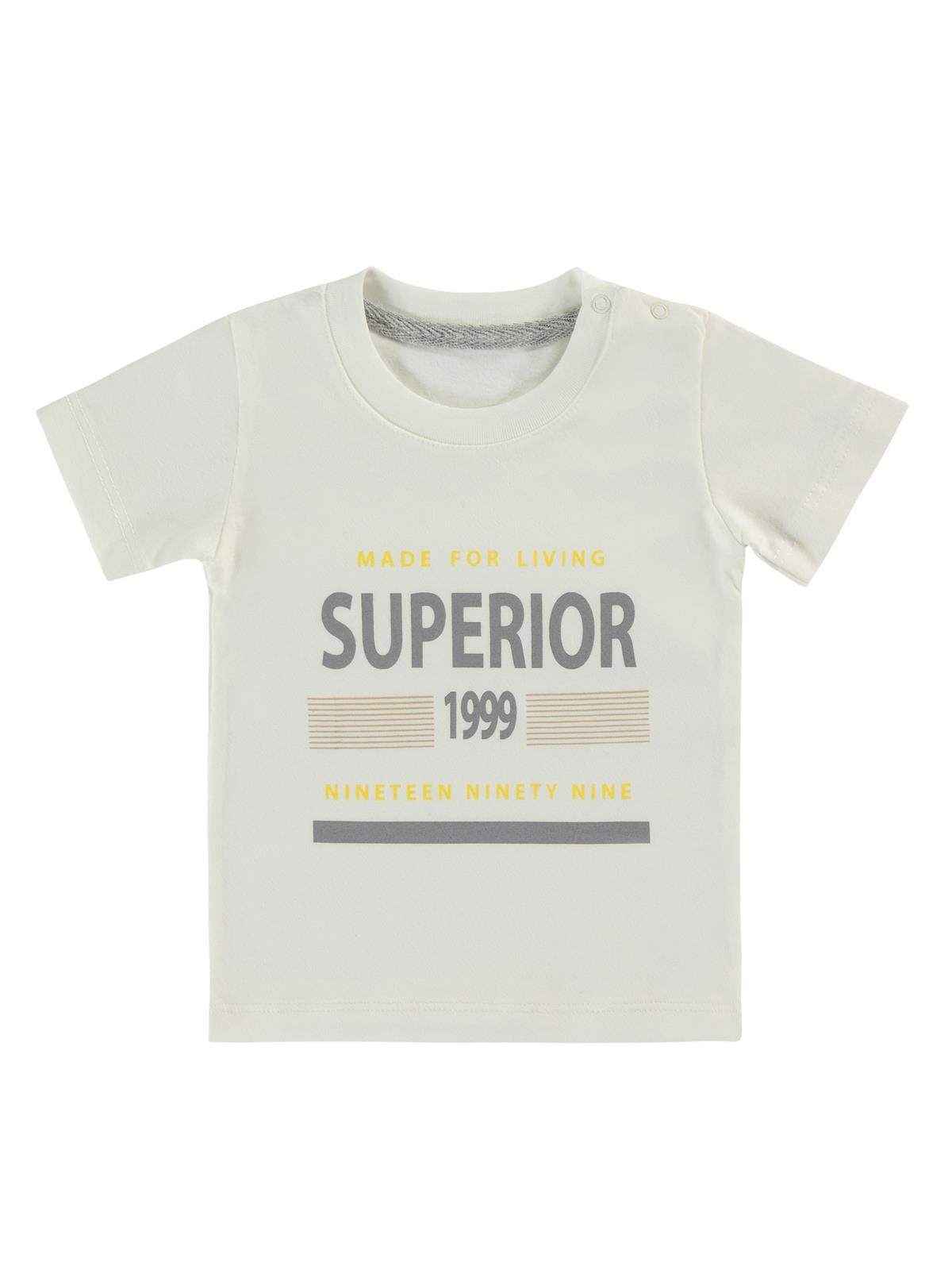 Concept Müslin Gömlekli Şortlu 3'lü 6-18 Ay Takım - Gri