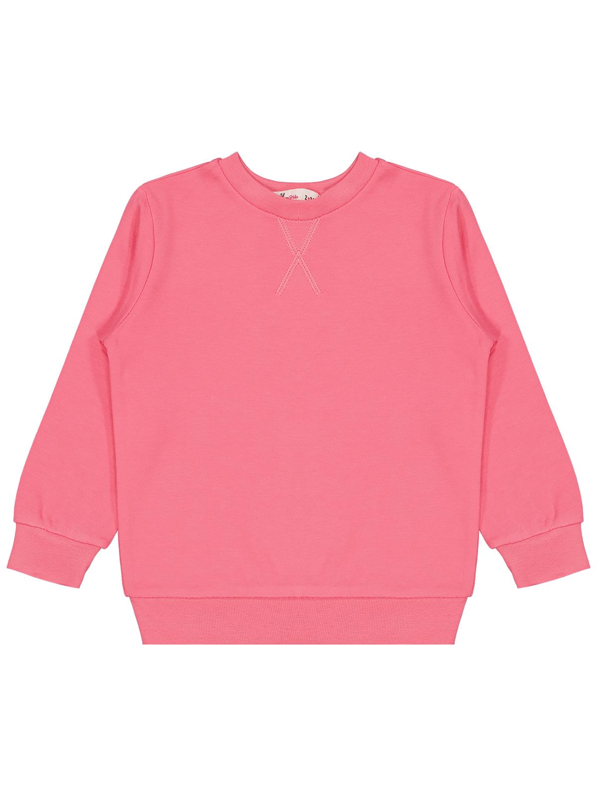 Civil Girls Düz 2-5 Yaş Sweatshirt - Pembe