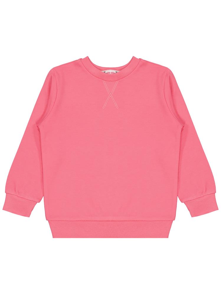 Civil Girls Düz 2-5 Yaş Sweatshirt - Pembe