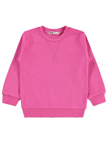 Civil Girls Kız Çocuk Düz 2-5 Yaş Sweatshirt - Pembe