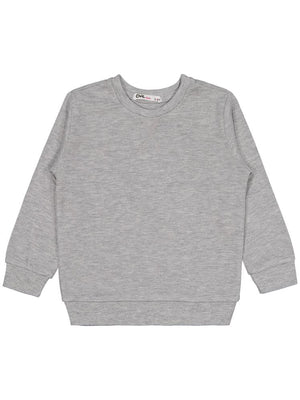 Civil Girls Düz 2-5 Yaş Sweatshirt - Gri