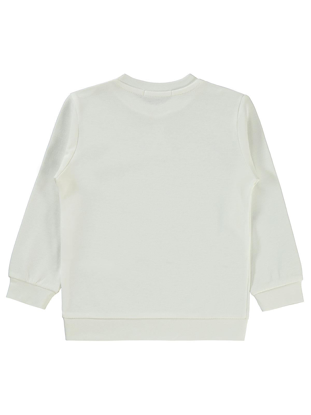 Civil Girls Kız Çocuk Düz 2-5 Yaş Sweatshirt - Ekru