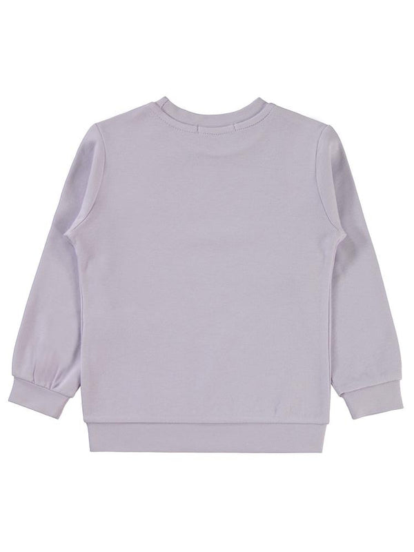 20252116 Civil Girls Düz 2-5 Yaş Sweatshirt - Lila