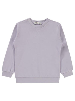20252116 Civil Girls Düz 2-5 Yaş Sweatshirt - Lila