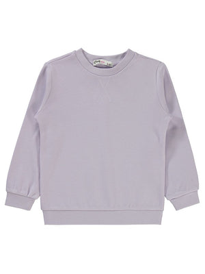 Civil Girls Düz 2-5 Yaş Sweatshirt - Lila