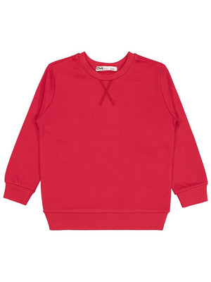 Civil Girls Düz 2-5 Yaş Sweatshirt - Kırmızı