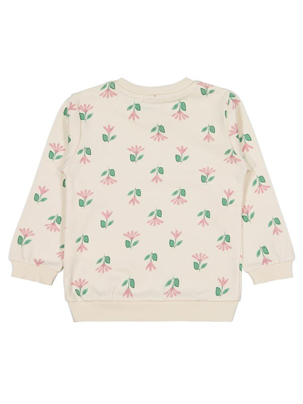 Civil Girls Çıtır Çiçek Baskılıü 2-5 Yaş Sweatshirt - Bej