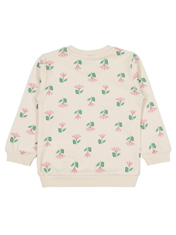 Civil Girls Çıtır Çiçek Baskılıü 2-5 Yaş Sweatshirt - Bej