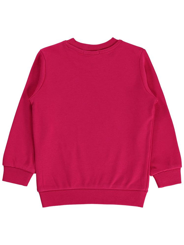Civil Girls Anime Baskılı 2-5 Yaş Sweatshirt - Fusya