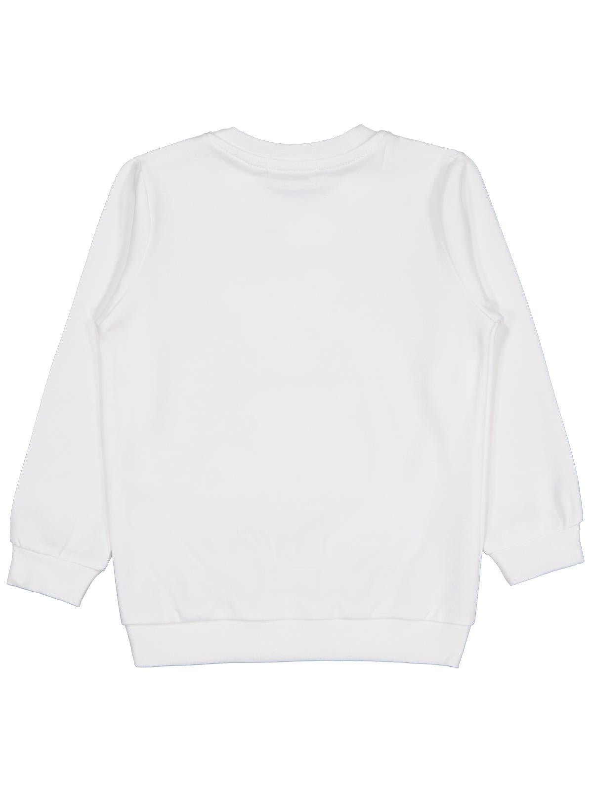 Civil Kız Çocuk Anime Baskılı Sweatshirt | İnterlok Uzun Kol | Okul Kreş ve Günlük Kullanım - Ekru