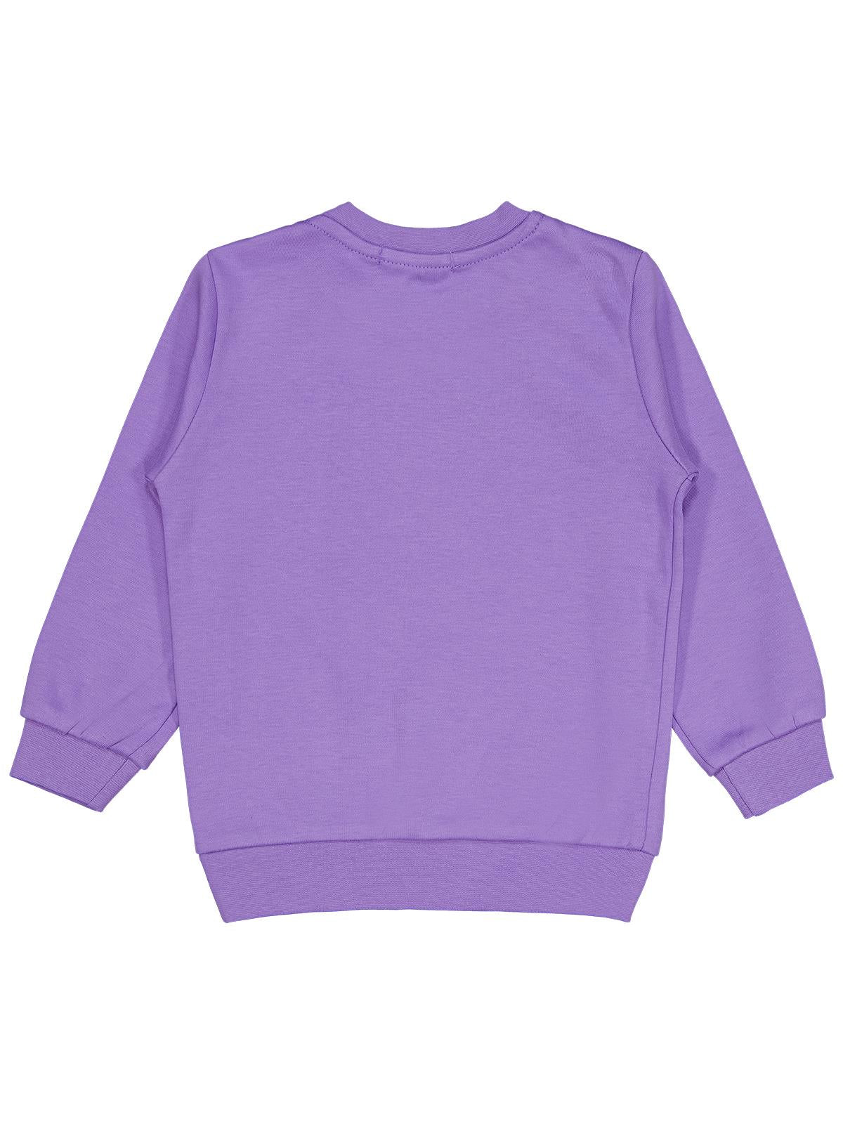 Civil Girls Unicorn Baskılı 2-5 Yaş Sweatshirt - Lila