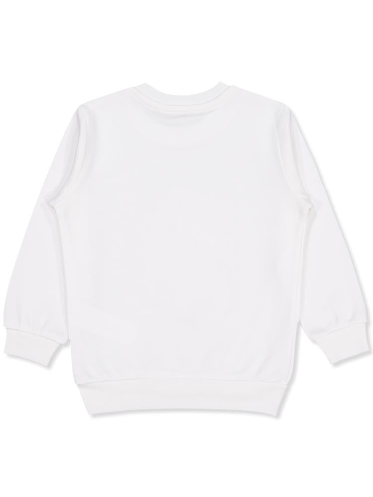 Civil Girls Unicorn Baskılı 2-5 Yaş Sweatshirt - Ekru