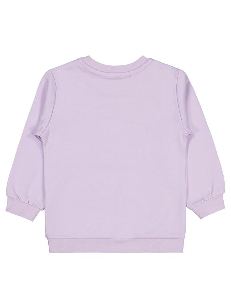 Civil Girls Renkli Çiçek 2-5 Yaş Sweatshirt - Lila