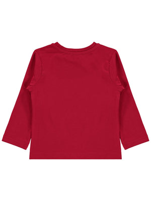 Civil Kız Çocuk Basic Sweatshirt | Likralı Süprem Uzun Kol | Okul Kreş ve Günlük Kullanım - Kırmızı
