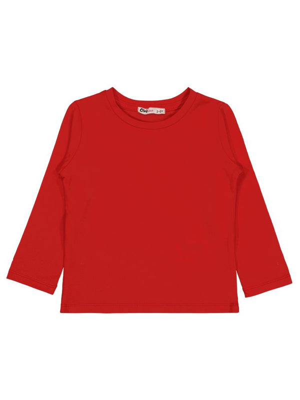 Civil Girls Basic 2-5 Yaş Sweatshirt - Kırmızı