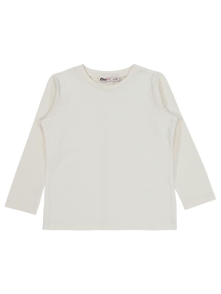 Civil Girls Basic 2-5 Yaş Sweatshirt - Ekru