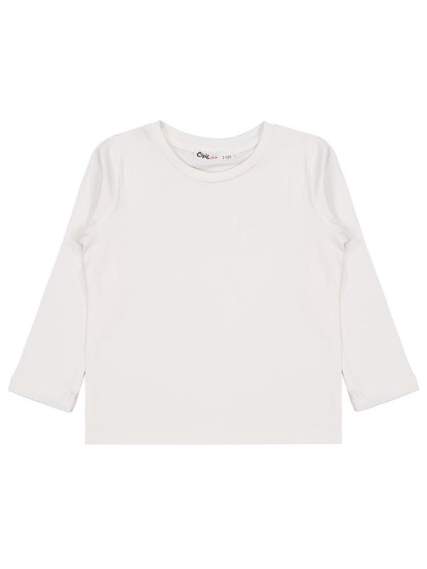 Civil Girls Basic 2-5 Yaş Sweatshirt - Ekru