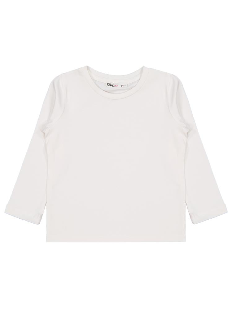 Civil Girls Basic 2-5 Yaş Sweatshirt - Ekru