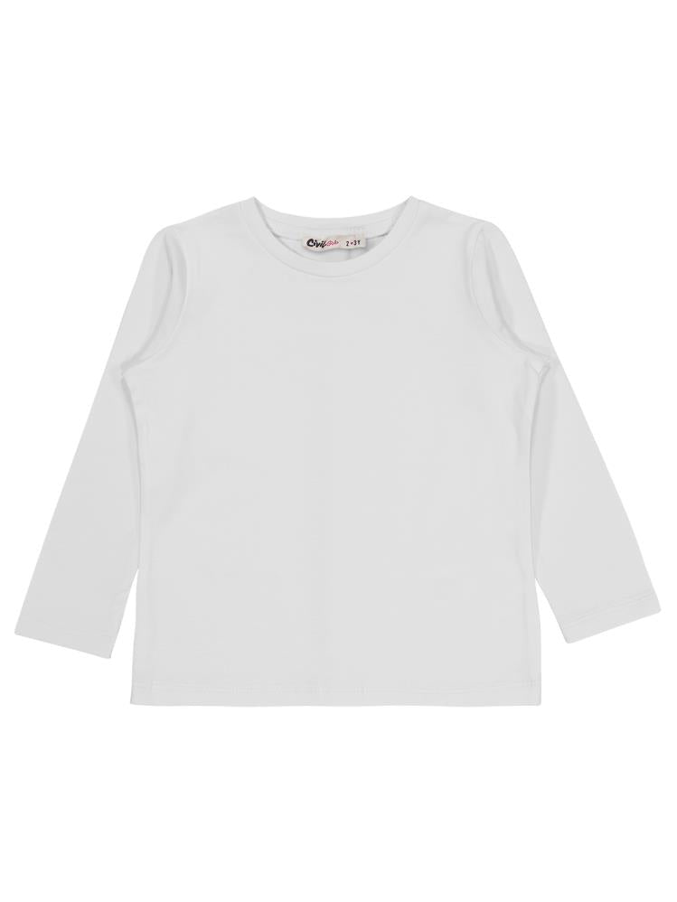 Civil Girls Basic 2-5 Yaş Sweatshirt - Beyaz