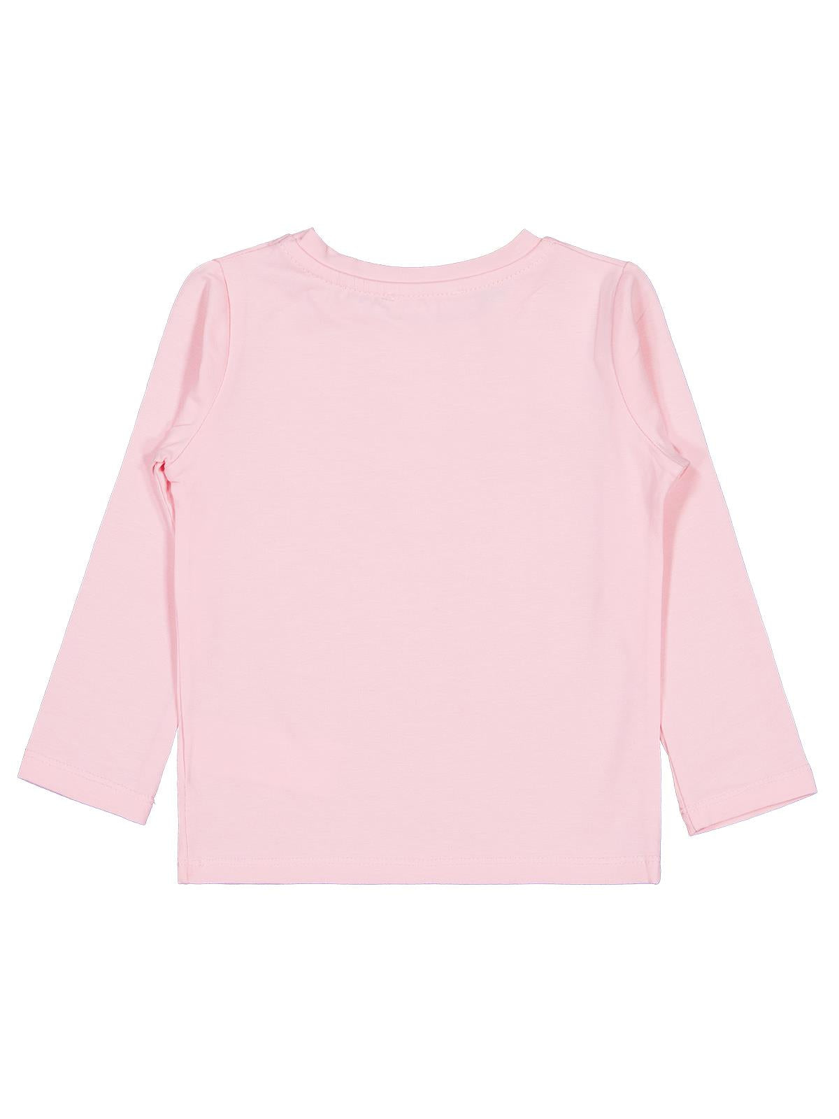 Civil Girls  Kız Çocuk Basic Sweatshirt | Likralı Süprem Uzun Kol | Okul Kreş ve Günlük Kullanım - Pembe