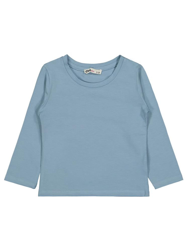 Civil Girls Basic 2-5 Yaş Sweatshirt - Mavi