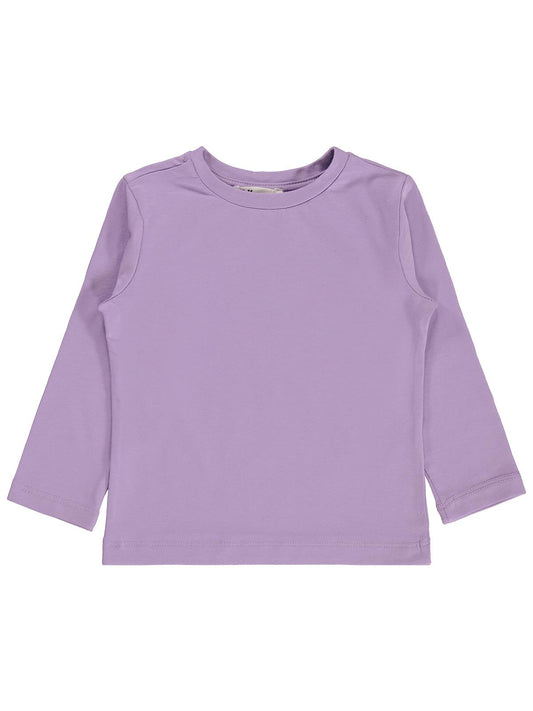Civil Girls  Kız Çocuk Basic Sweatshirt | Likralı Süprem Uzun Kol | Okul Kreş ve Günlük Kullanım - Lila