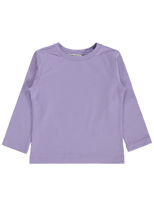 Civil Kız Çocuk Basic Sweatshirt | Likralı Süprem Uzun Kol | Okul Kreş ve Günlük Kullanım - Lila