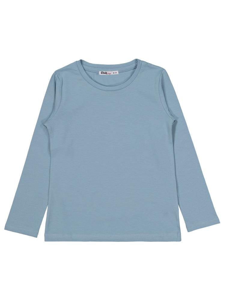 Civil Girls Basic 6-9 Yaş Sweatshirt - Mavi