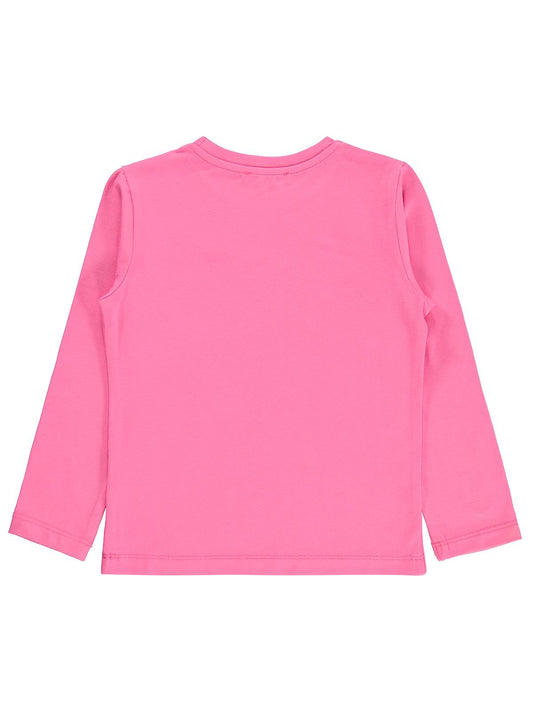 Civil Girls Kız Çocuk Basic Sweatshirt | Likralı Süprem Uzun Kol | Okul Kreş ve Günlük Kullanım - Pembe