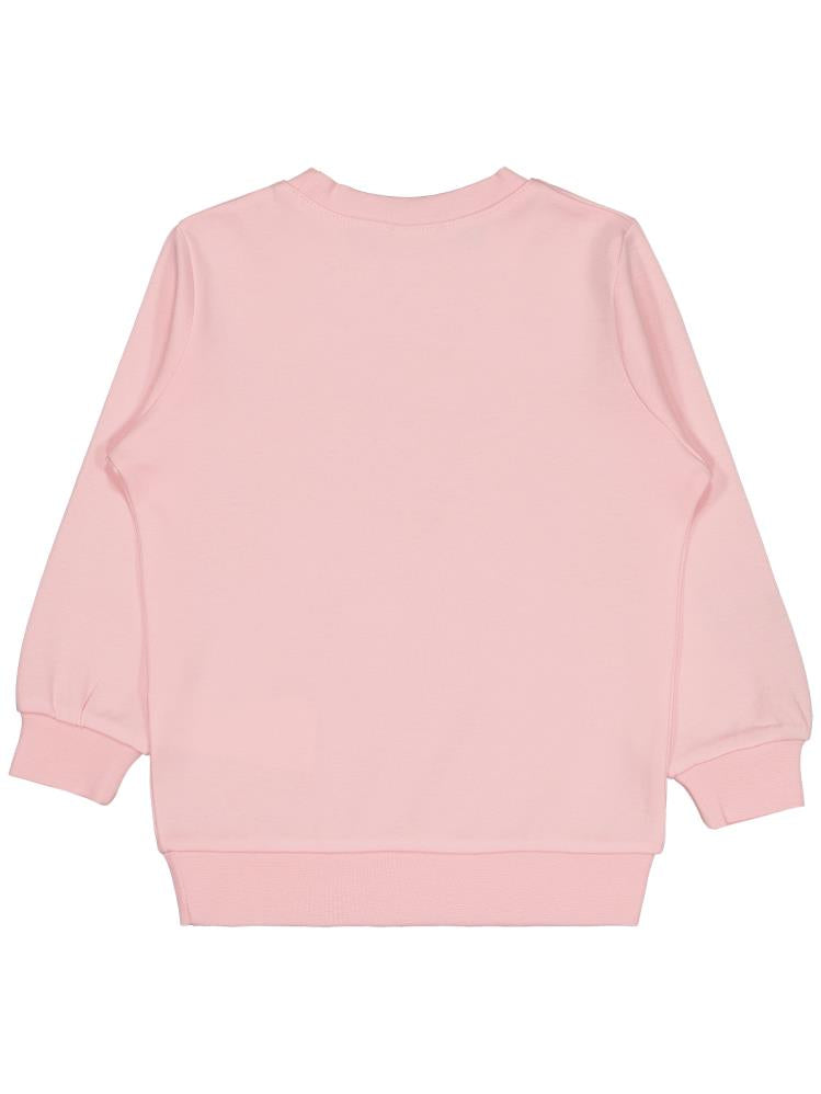 Civil Girls Geyik Baskılı 2-5 Yaş Sweatshirt - Pembe