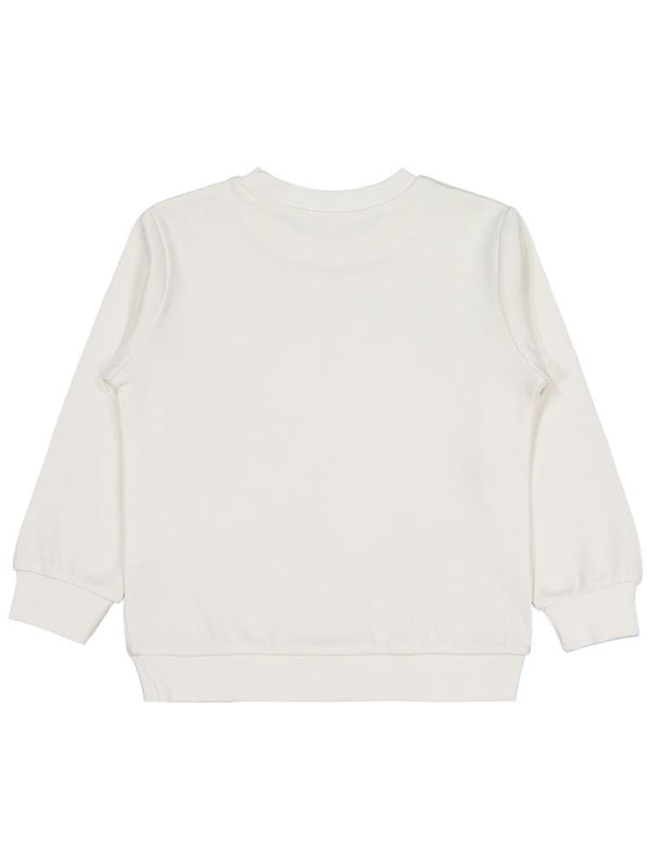 Civil Girls Kurdela Baskılı 2-5 Yaş Sweatshirt - Ekru
