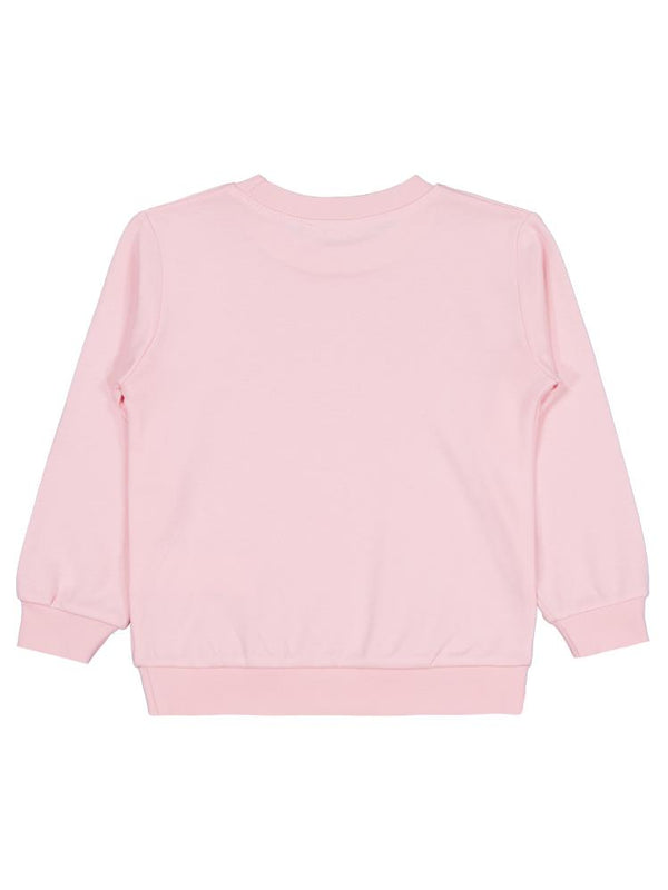 Civil Girls Kedi Baskılı 2-5 Yaş Sweatshirt - Pembe