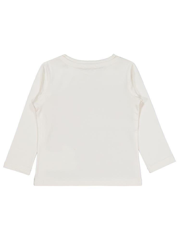 Civil Girls Selfie Baskılı 2-5 Yaş Sweatshirt - Ekru