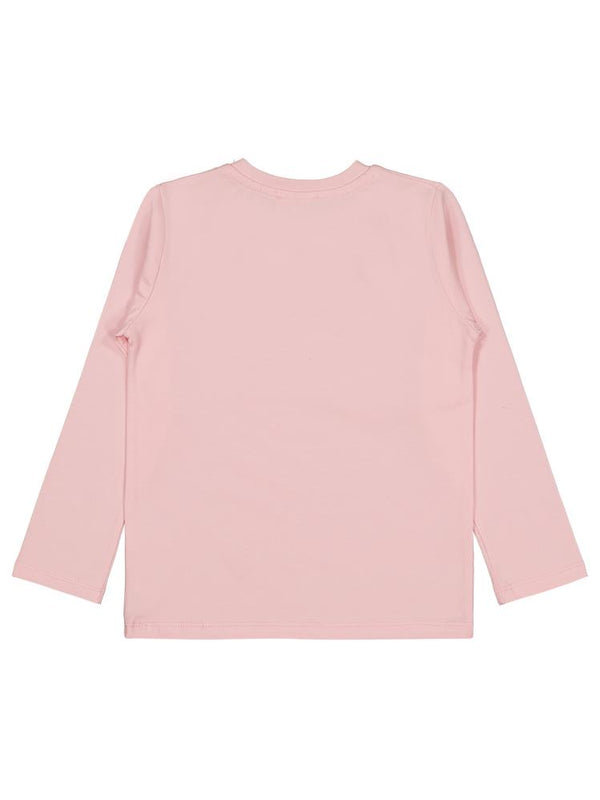 Civil Girls Kalp Baskılı 6-9 Yaş Sweatshirt - Pudra
