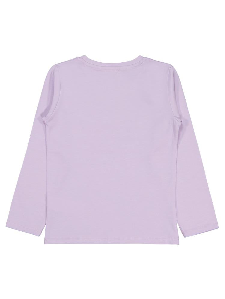 Civil Girls Çiçek Baskılı 6-9 Yaş Sweatshirt - Lila