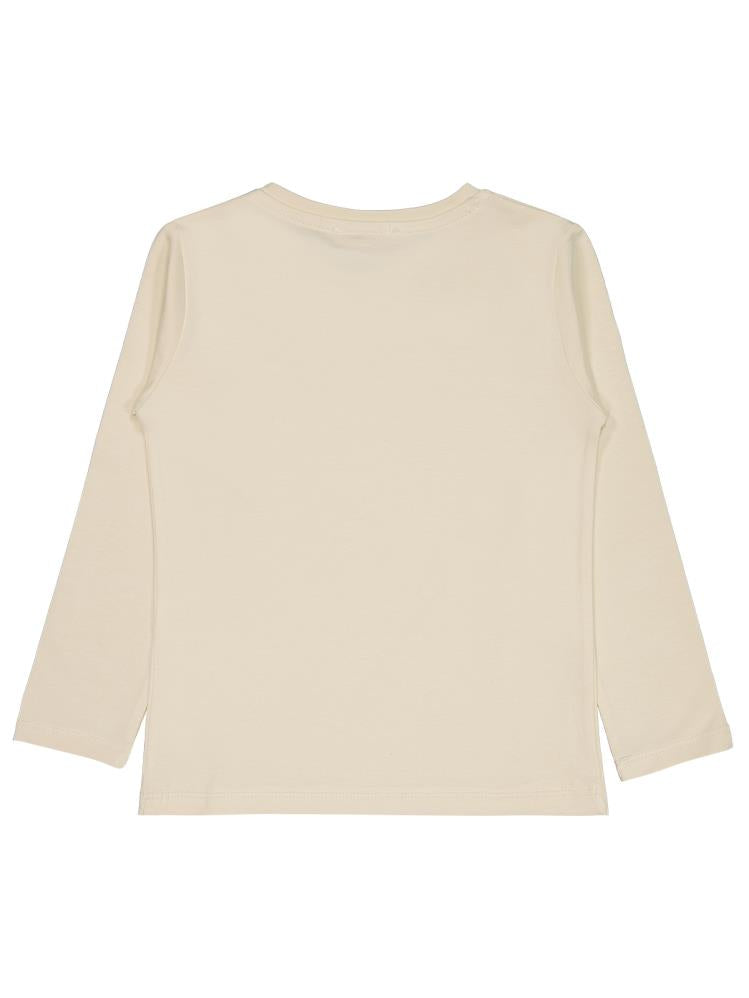 Civil Girls Choose Happiness Baskılı 6-9 Yaş Sweatshirt - Fil Dişi