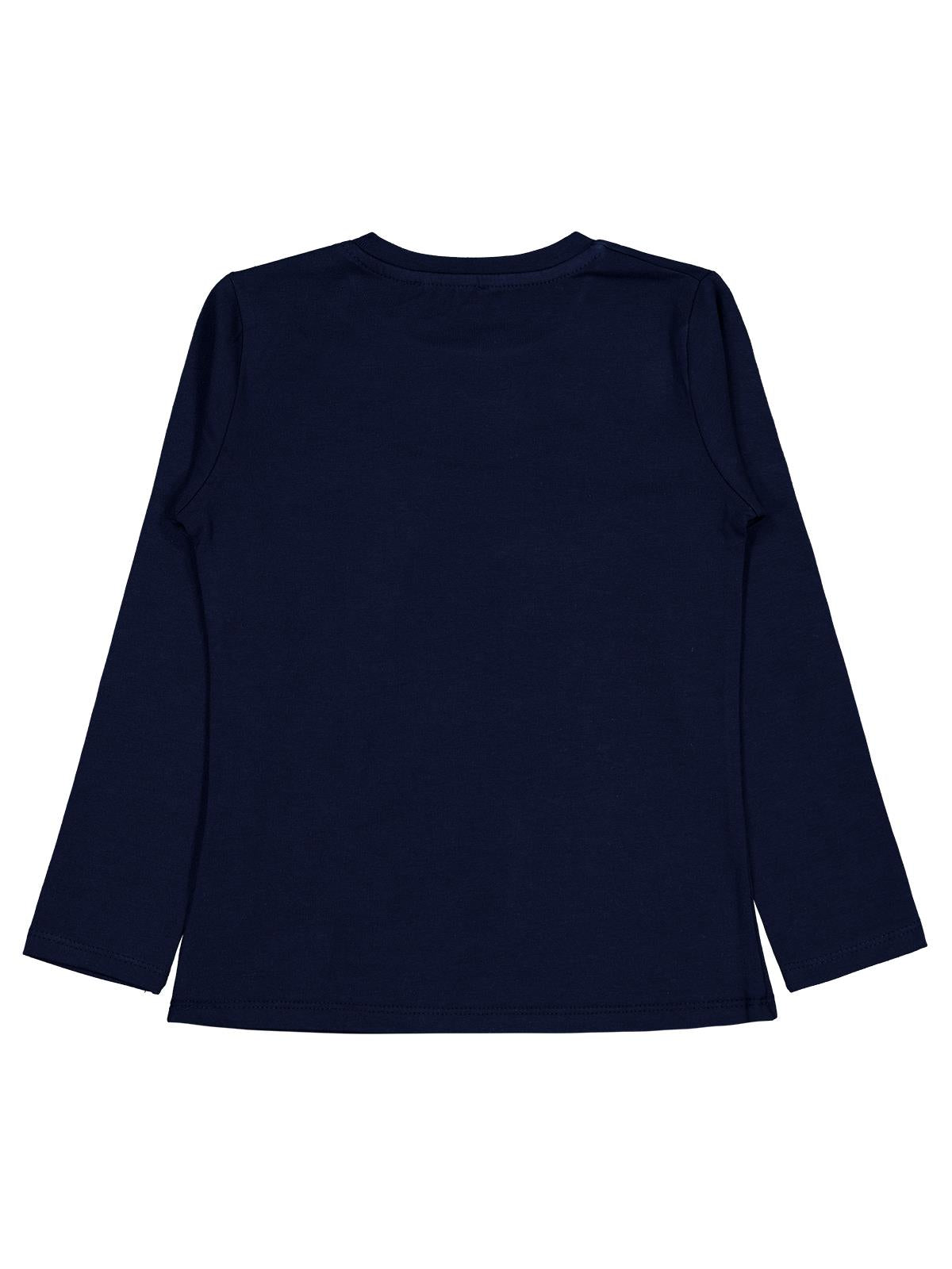 Civil Girls Kelebek Baskılı 6-9 Yaş Sweatshirt - Lacivert
