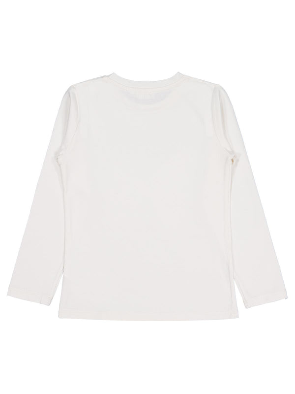 Civil Girls Kelebek Baskılı 6-9 Yaş Sweatshirt - Ekru