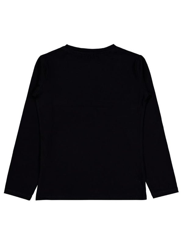 Civil Girls Paris Baskılı 10-13 Yaş Sweatshirt - Siyah