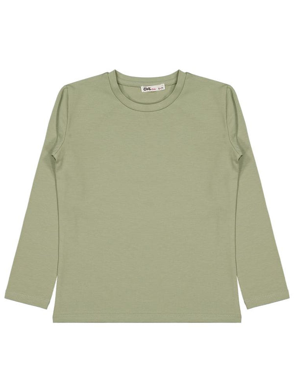 Civil Girls Basic 6-9 Yaş Sweatshirt - Haki