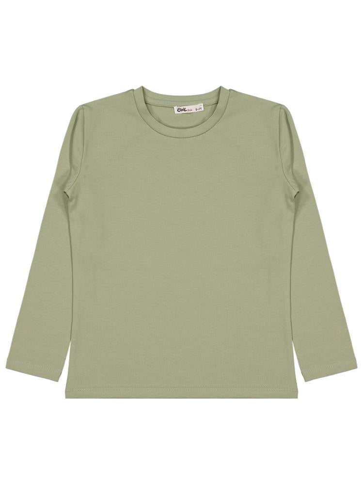 Civil Girls Basic 6-9 Yaş Sweatshirt - Haki