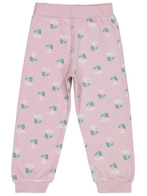 Civil Girls Çıtır Çiçek Baskılı 2-5 Yaş Eşofman Altı - Pembe