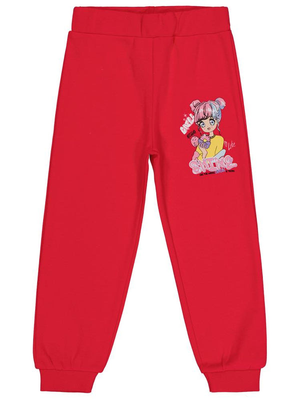 Civil Girls Anime Baskılı 2-5 Yaş Eşofman Altı - Fusya